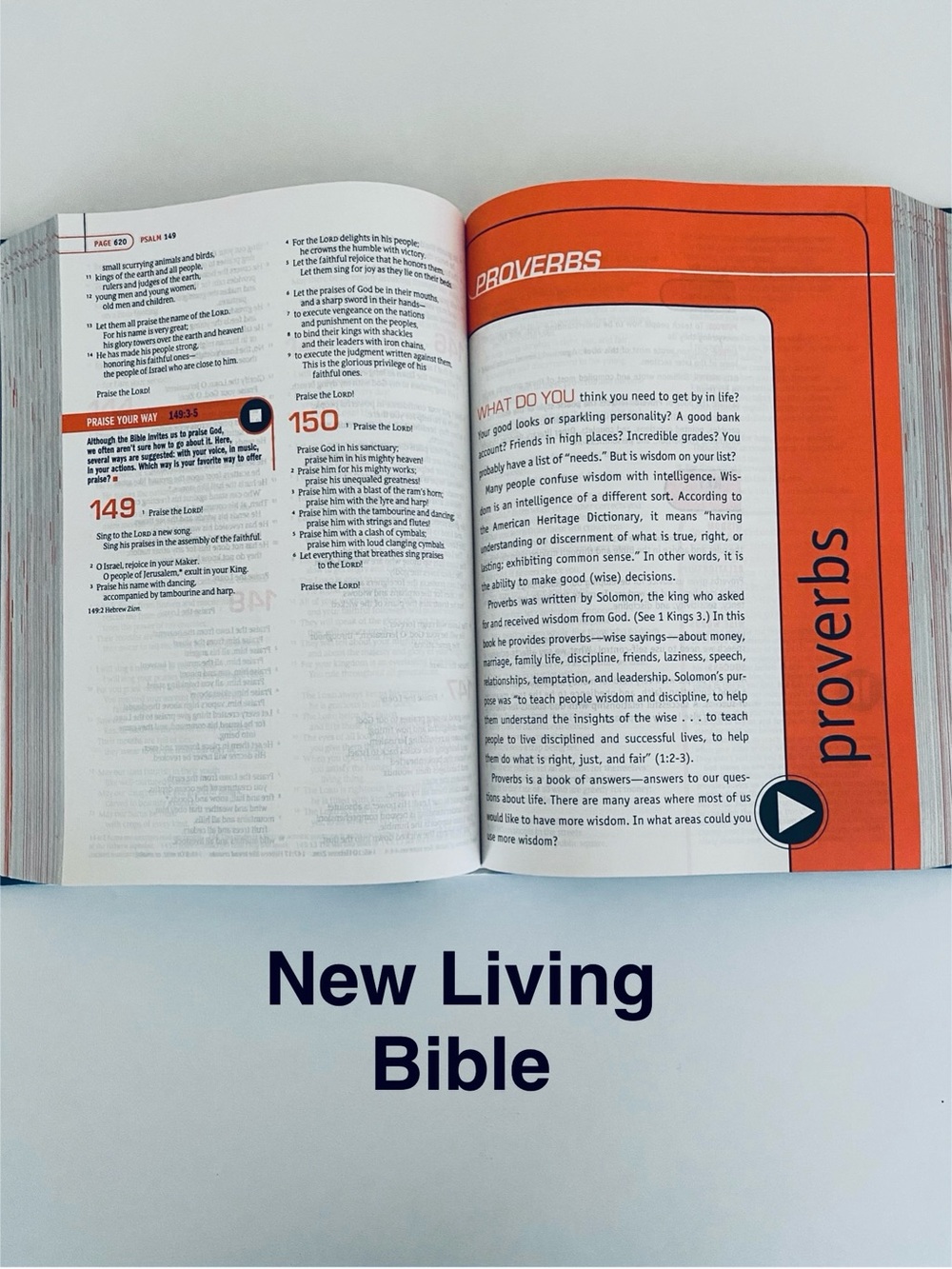 Student’s Life Application Bible New Living Translation Hardcover Tyndale